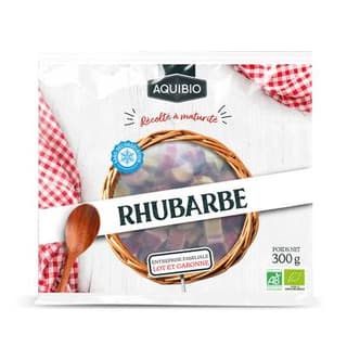 Aquibio Rhubarbe Bio en morceaux, 300g