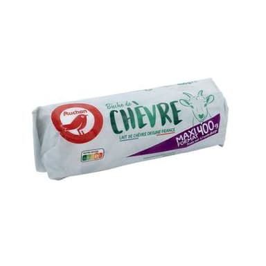Auchan Bûche de chèvre fondante, 400g