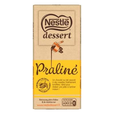 Nestlé Dessert Chocolat pâtissier praliné, 170g