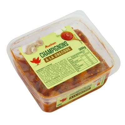 Auchan Champignons à la Grecque, 300g