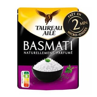 Taureau Ailé Riz Micro-ondes Express Basmati Nature, 220g