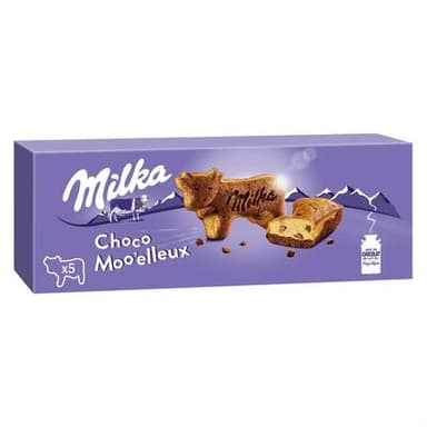 Milka Gâteaux aux pépites de chocolat Choco Moelleux, 140g