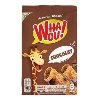 Whaou 8 Crêpes au chocolat, 256g