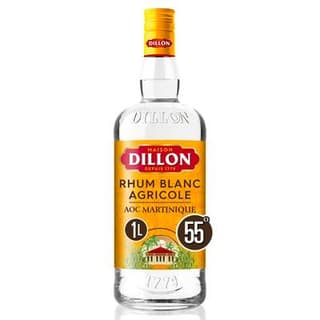 Dillon Rhum blanc 55°, 1L
