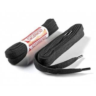 De Clermont Lacets plats noir, 110 cm 2 paires