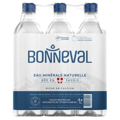 Bonneval Eau minérale naturelle, 6x1L