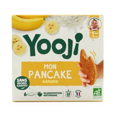 Yooji Pancake banane bio, 6 pancakes - 120g