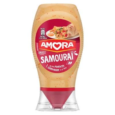 Amora Sauce samouraï en flacon souple Squeeze Top Down, 255g