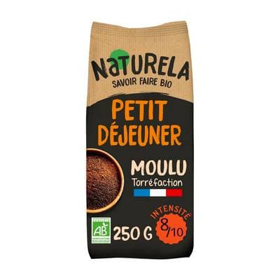 Naturela Café moulu Petit Déjeuner intensité 8 bio, 250g