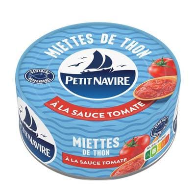 Petit Navire Miettes de Thon à la Sauce Tomate, 140g