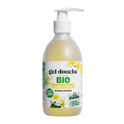 Super Flacon Gel douche vanille monoï pompe, 500ml