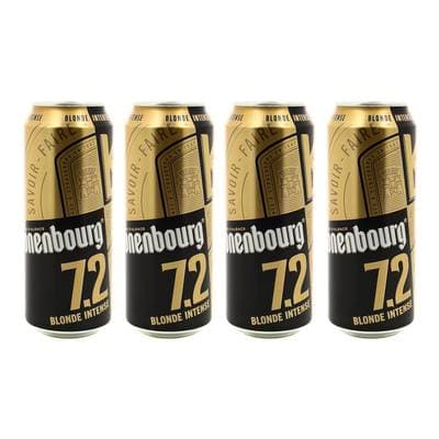 Kronenbourg Bière blonde forte 7,2°, Lot de 4x50cl