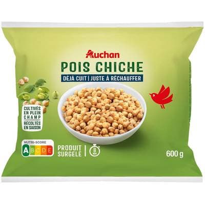 Auchan  Pois chiche déjà cuit, 600g