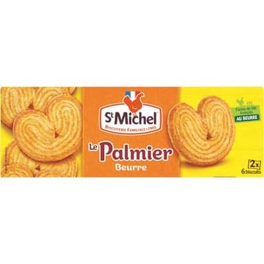 St Michel Palmier au beurre fin et croustillant 2x6, 87g