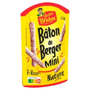Justin Bridou Bâton de Berger Mini Nature, 80g