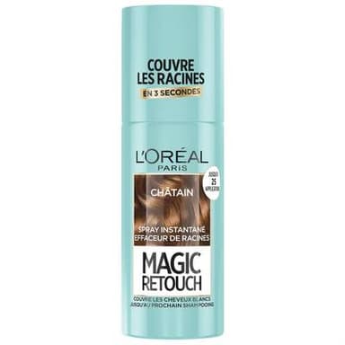 Magic Retouch Coloration retouche racines Spray Châtain, N°3 Chatain - 75 ml