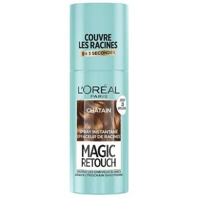 Magic Retouch Coloration retouche racines Spray Châtain, N°3 Chatain - 75 ml