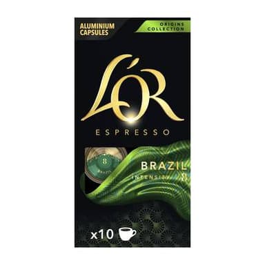 L'or Espresso Café en capsule Bresil Intensité 8, 10 capsules
