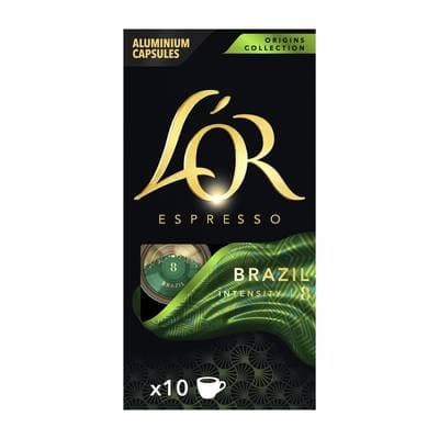 L'or Espresso Café en capsule Bresil Intensité 8, 10 capsules