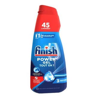 Finish Gel Lave-Vaisselle Tout en 1 Power Gel, 900ml