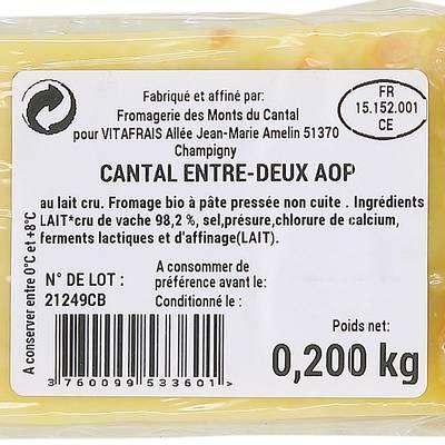 3760099533601 - Lait Plaisirs - Cantal AOP entre deux, bio