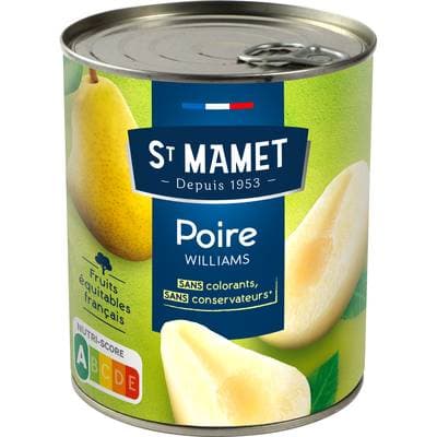 St Mamet Poire willams en sirop, 850g
