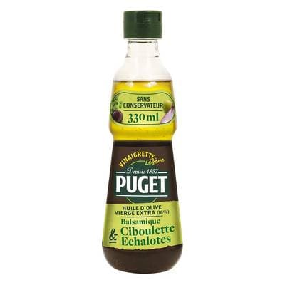 Puget Vinaigrette légère huile d'olive vinaigre balsamique ciboulette échalotes, 33cl