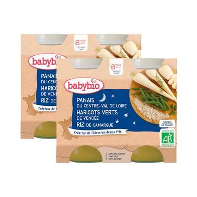 2050000394201 - Babybio - Panais, Haricots Verts, Riz de Camargue Bio Pot Bébé Dès 8 mois