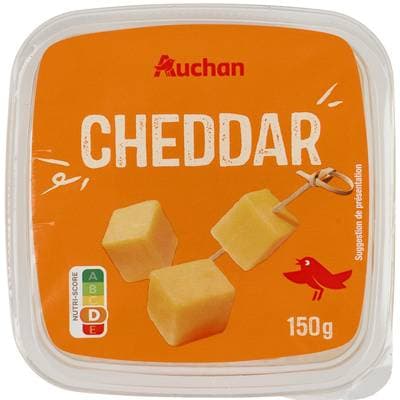 Auchan Dès de cheddar, 150g