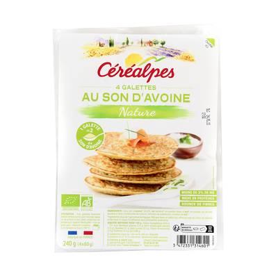 Céréalpes - Galettes au Son d'Avoine Bio Nature