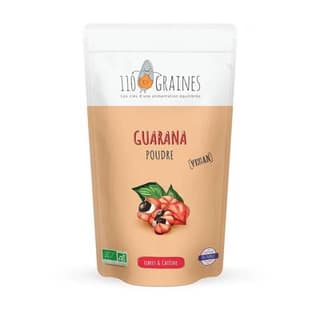 110 Graines Guarana en Poudre Bio - Complément Alimentaire, 200g