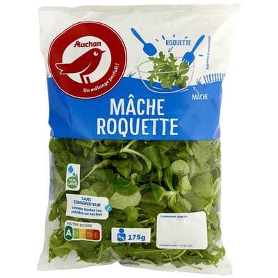 Auchan Mélange de Mâche et Roquette, 175g