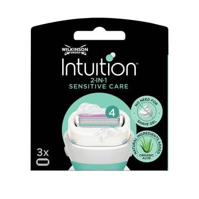 Wilkinson Lames de rasoir Sensitive Care Savon 2en1, 3 lames