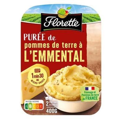 Florette Purée de Pomme de Terre à l'Emmenal, 2x100g