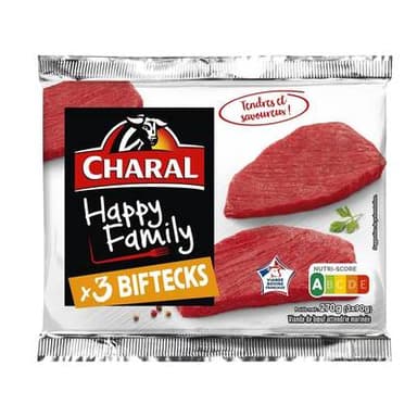 Charal Bifteks Happy Family, 3x90g