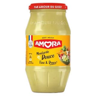 Amora Moutarde fine et douce en bocal, 435g