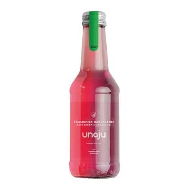 Unaju Framboise Marjolaine bio, boisson pétillante, 25cl