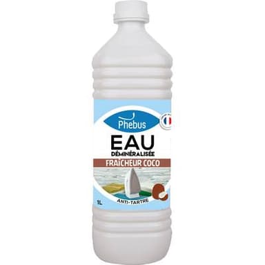 Phébus Eau déminéralisée fraîcheur coco, 1L