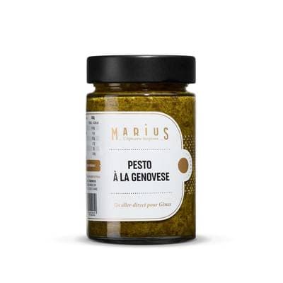 Marius, L'Épicerie Inspirée Sauce Pesto à la Genovese en bocal, 180g