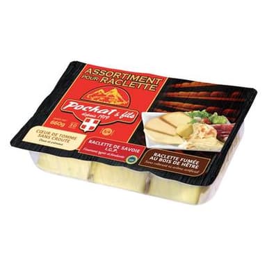 Pochat Raclette Nature Fumée et Tomme IGP, 660g