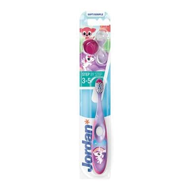 Jordan Brosse à dents Souple Enfant 3-5 Ans, 1 brosse à dents