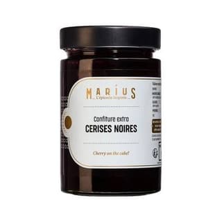 Marius, L'Épicerie Inspirée Confiture Extra Cerises Noires, 375g