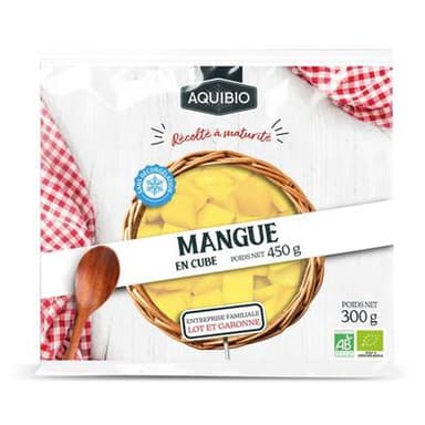 Aquibio Mangue Bio en cubes, 300g