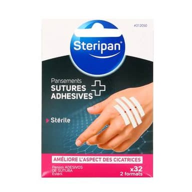 Steripan Pansement sutures, 32 pièces