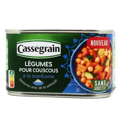 Cassegrain Légumes pour Couscous à la Marocaine, 430g