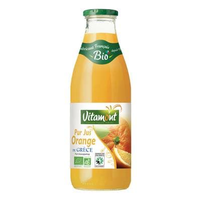 Vitamont Pur jus d'orange de Grèce bio, 1L