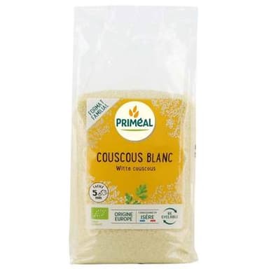 Priméal Couscous Blanc, Bio, 1kg