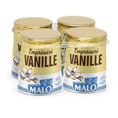 Malo Emprésuré vanille, 4x125g