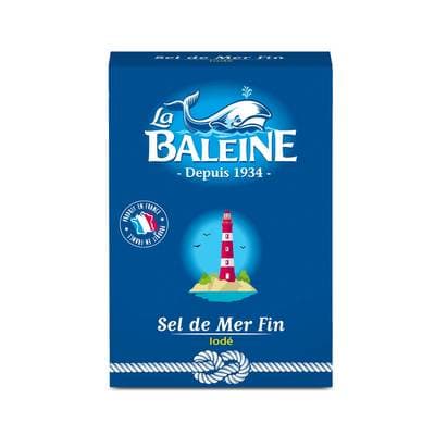 La Baleine Sel de Mer fin iodé, 1kg