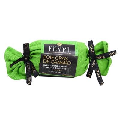 Feyel Foie gras de Canard Entier aux Vendanges Tardives d'Alsace, 4/7 parts - 220g